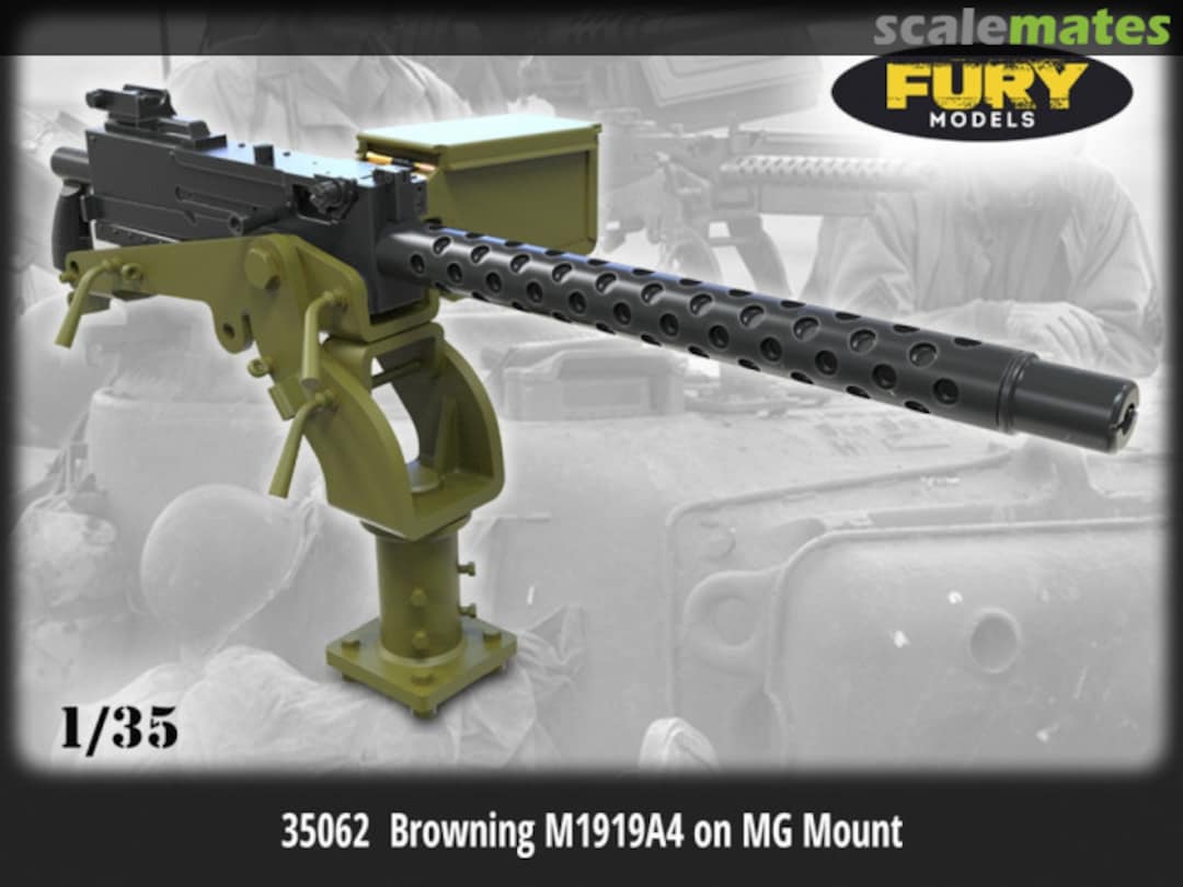 Boxart Browning M1919A4 on MG Mount (2pcs) 35062 Fury Models