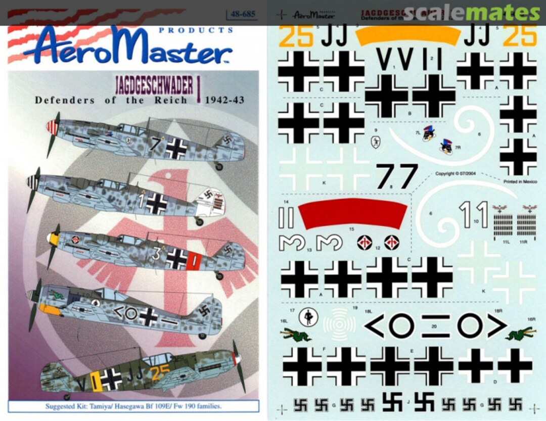 Boxart Jagdgeschwader 1 48-685 AeroMaster