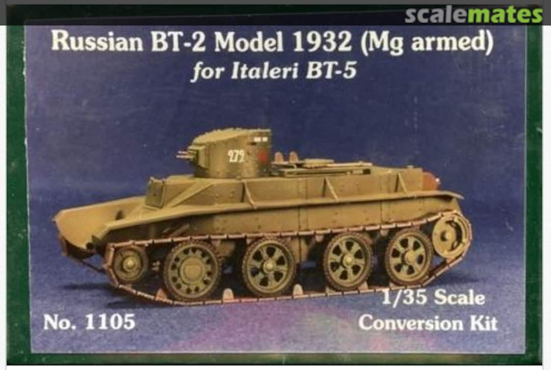 Boxart Russian BT-2 Model 1932 (Mg Armed) Conv. 1105 MB Models