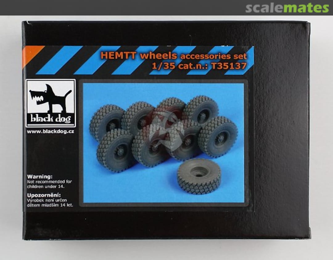 Boxart Hemtt wheels T35137 Black Dog