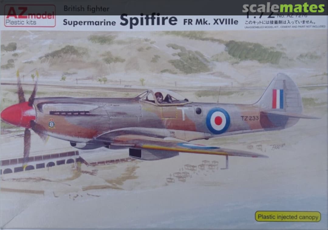 Boxart Supermarine Spitfire FR Mk.XVIIIe AZ7276 AZmodel