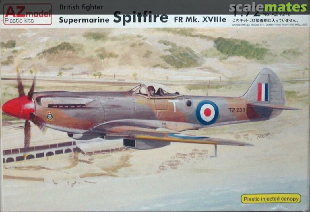 Boxart Supermarine Spitfire FR Mk. XVIIIe AZ7276 AZmodel