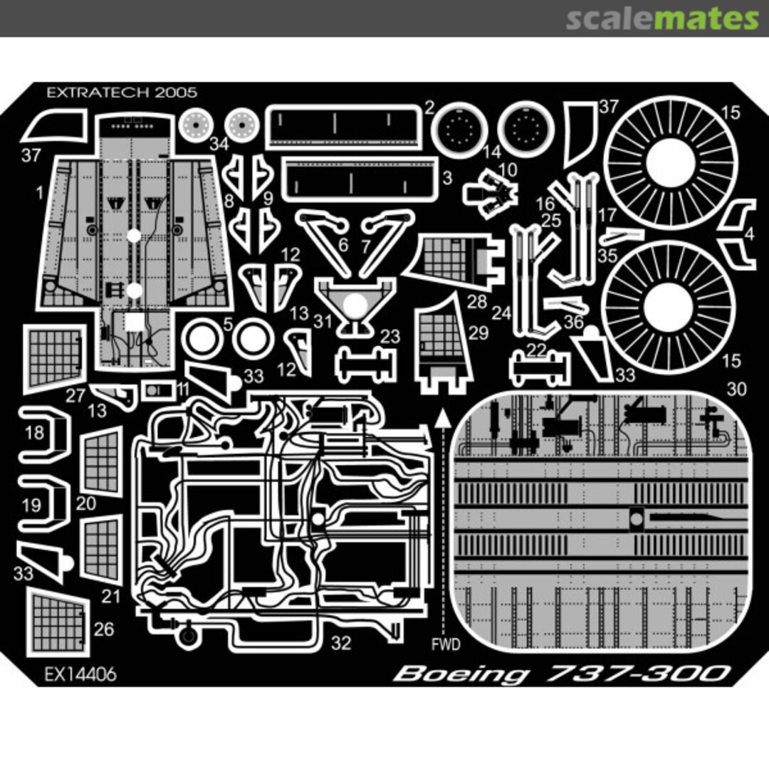 Boxart B 737-300 14406 Extratech