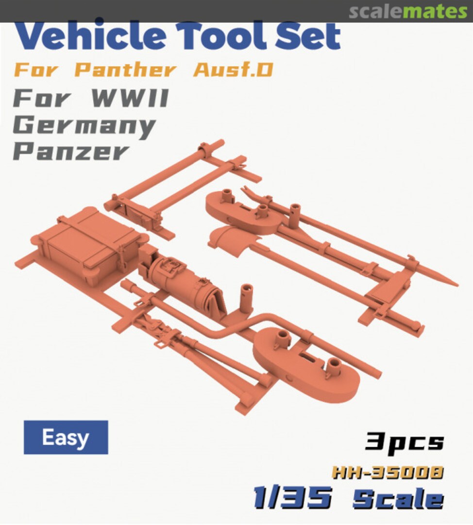 Boxart Vehicle Tool Set For Panther Ausf.D (Easy) HH-35008 Heavy Hobby