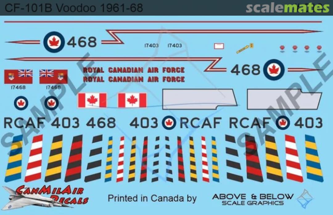 Boxart McDonnell CF-101B Voodoo 013 Above & Below Graphics