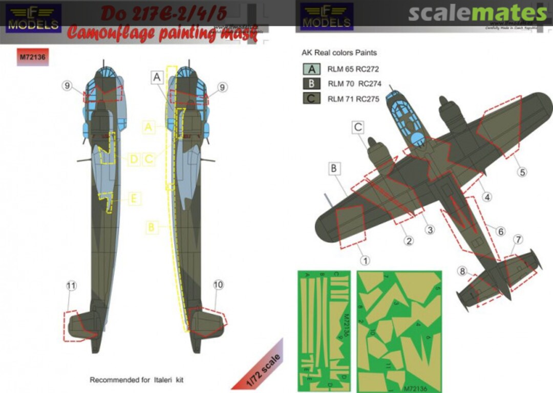 Boxart Do 217 E-2/4/5 M72136 LF Models