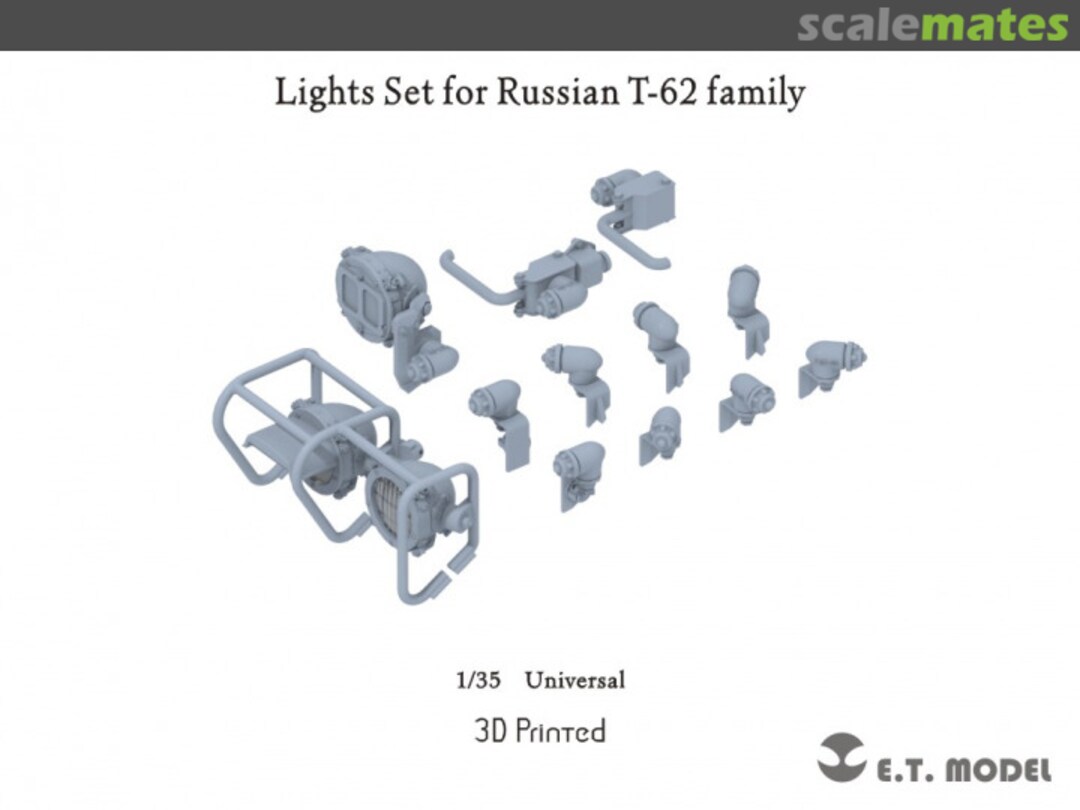 Boxart Lights Set for Russian T-62 Family P35-269 E.T. Model