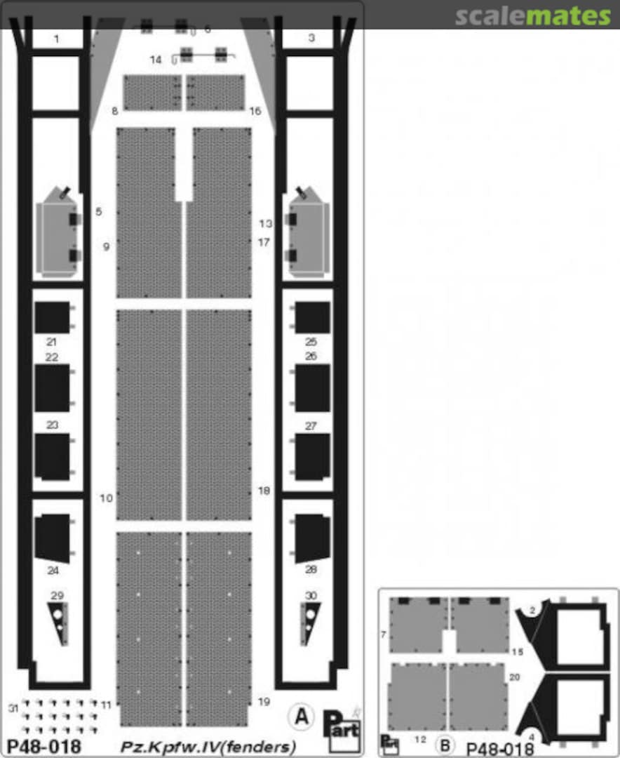Boxart Pz.Kpfw.IV Ausf.J fenders P48-018 Part