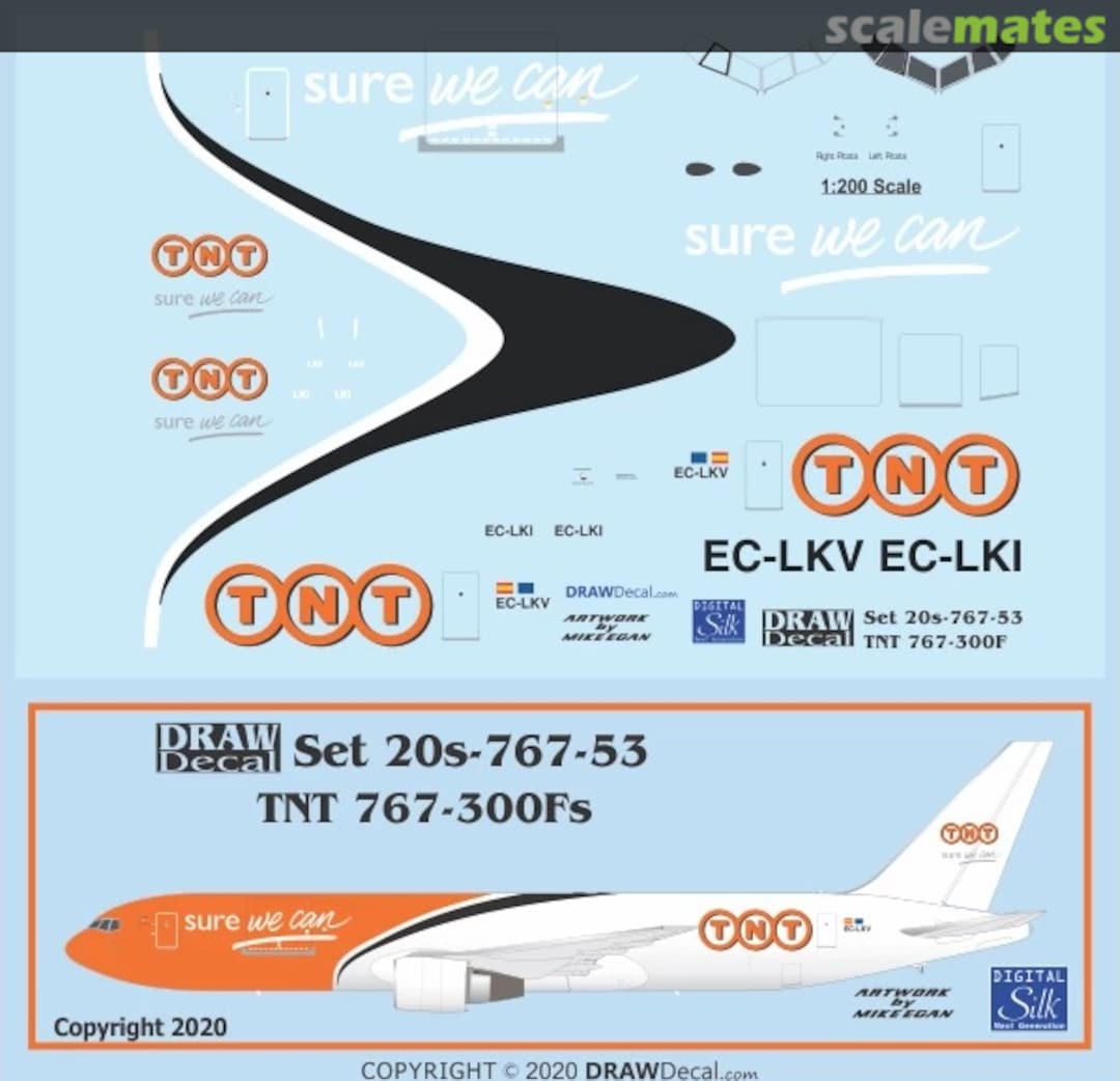 Boxart TNT Cargo 767-300Fs 20-767-53 Draw Decal