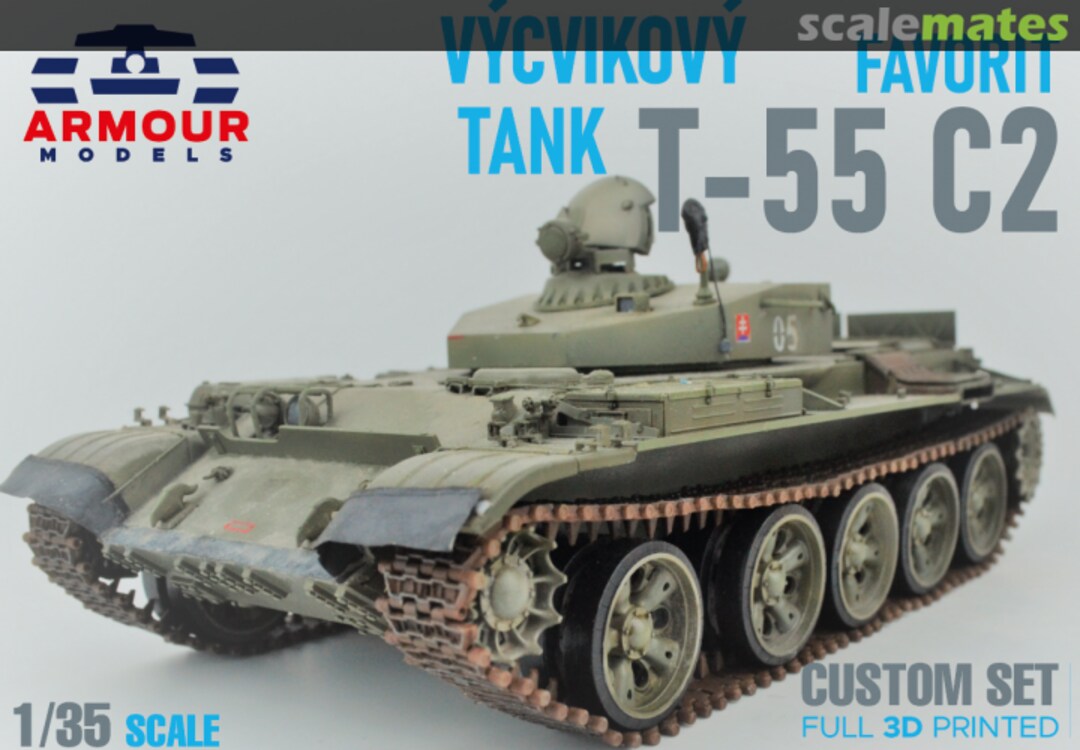 Boxart T-55 C2 favorit 35KS006 Armour Models (Slovakia)