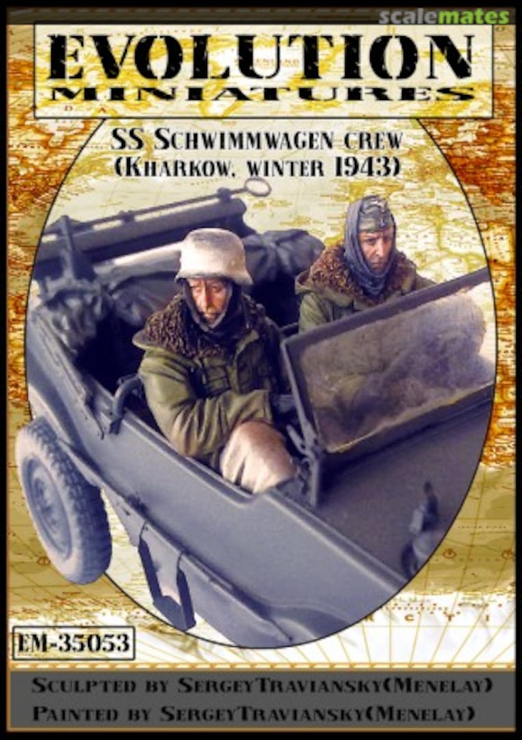 Boxart SS Schwimmwagen Crew - Kharkov Winter 1943 EM-35053 Evolution Miniatures