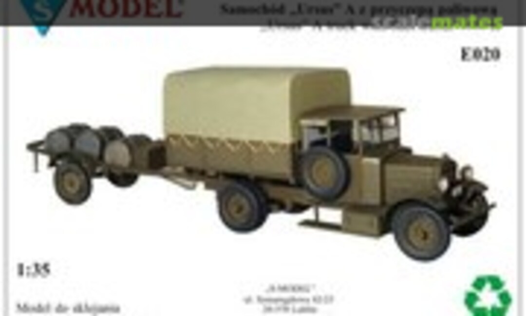 1:35 Ursus A Truck with fuel trailer (S-Model (Poland) E020)