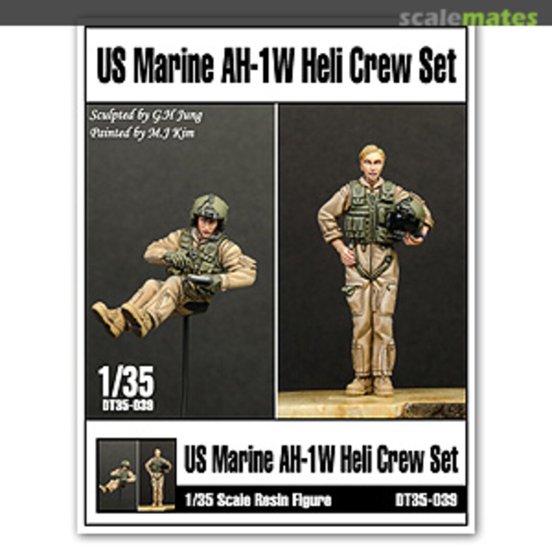 Boxart US Marine AH-1W Heli Crew Set DT35-039 Division Miniature