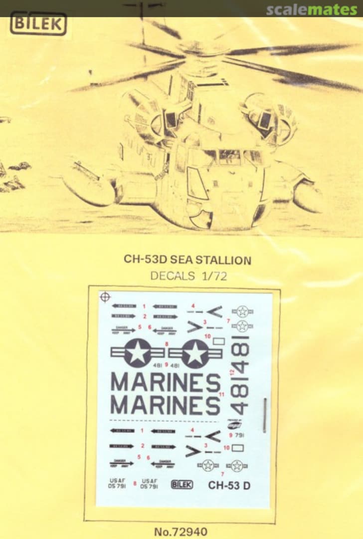 Boxart CH-53D Sea Stallion 72940 Bilek