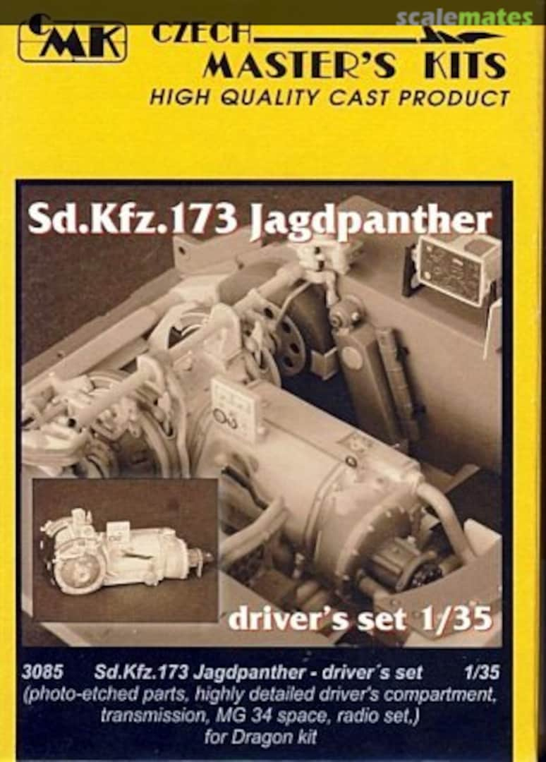 Boxart Sd.Kfz.173 Jagdpanther driver's set 3085 CMK