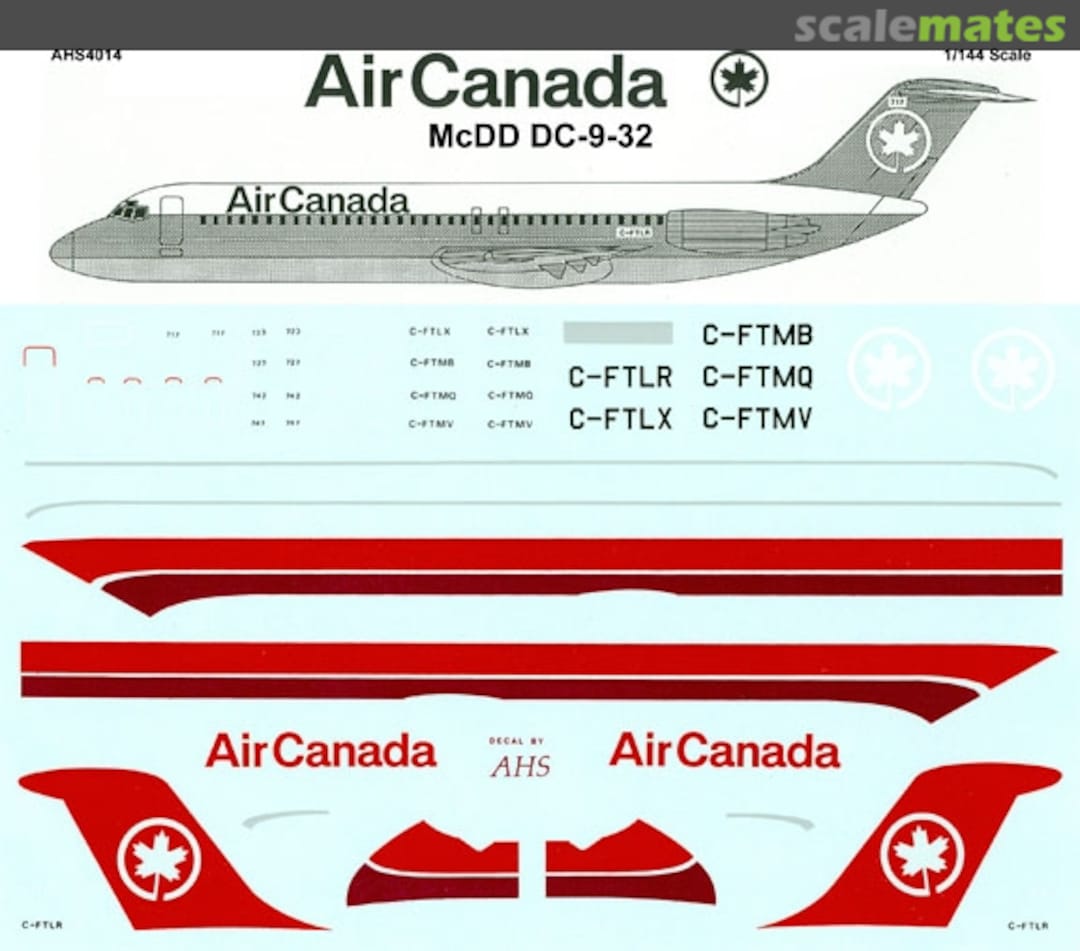 Boxart McDonnell Douglas DC-9-32 AHS4014 Airline Hobby Supplies