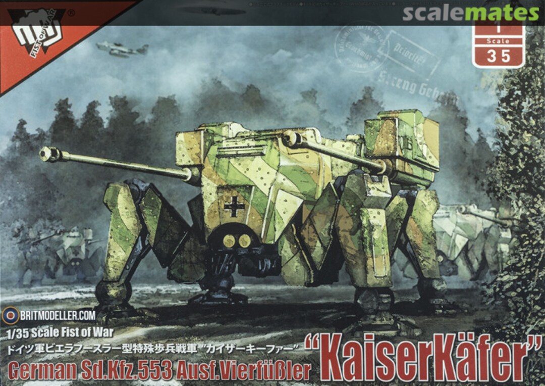 Boxart Sd.Kfz. 553 Ausf. Vierfüßler "Kaiserkäfer" UA35004 Modelcollect