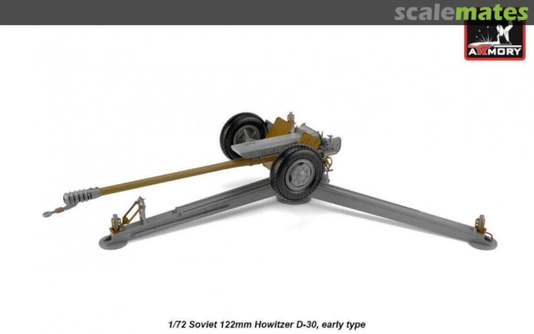 Boxart Soviet 122mm Howitzer D-30, Early Type 72xxx Armory