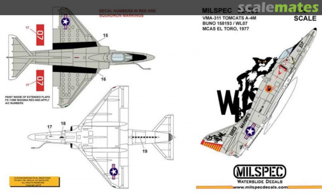 Boxart VMA-311 Tomcats A-4M Skyhawk 32-030 Milspec