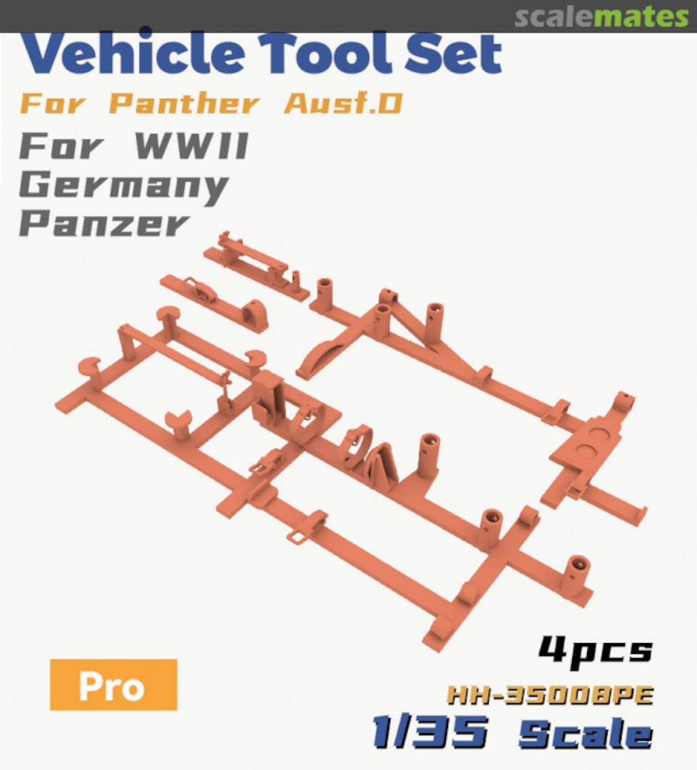 Boxart Vehicle Tool Set For Panther Ausf.D (Pro) HH-35008PE Heavy Hobby