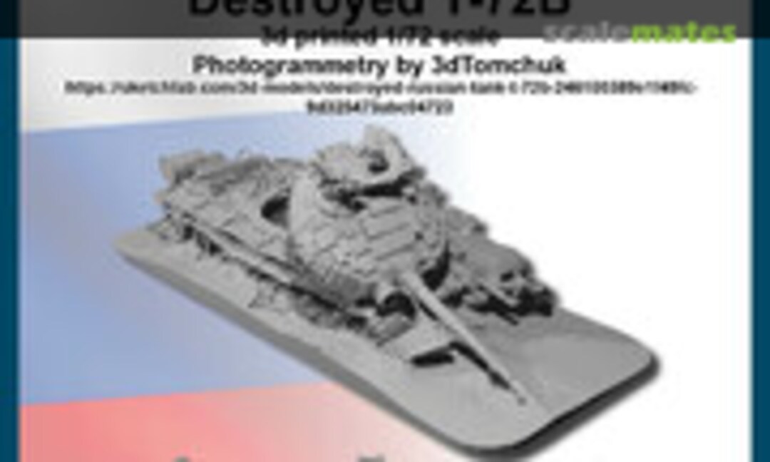 1:72 Destroyed T-72B (FC Model Trend 72499)