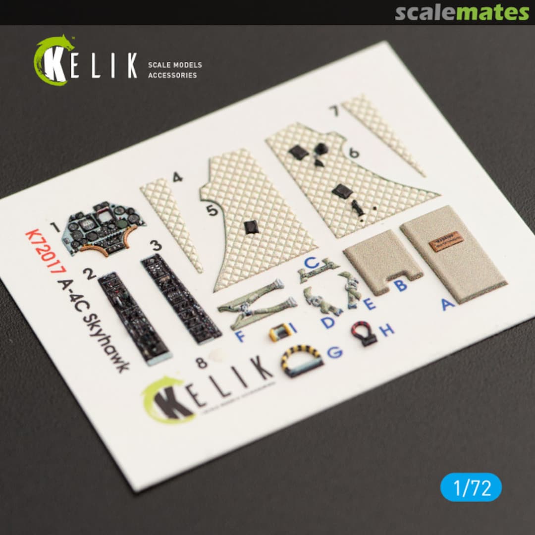 Boxart A-4C Skyhawk - interior 3D decals K72017 Kelik