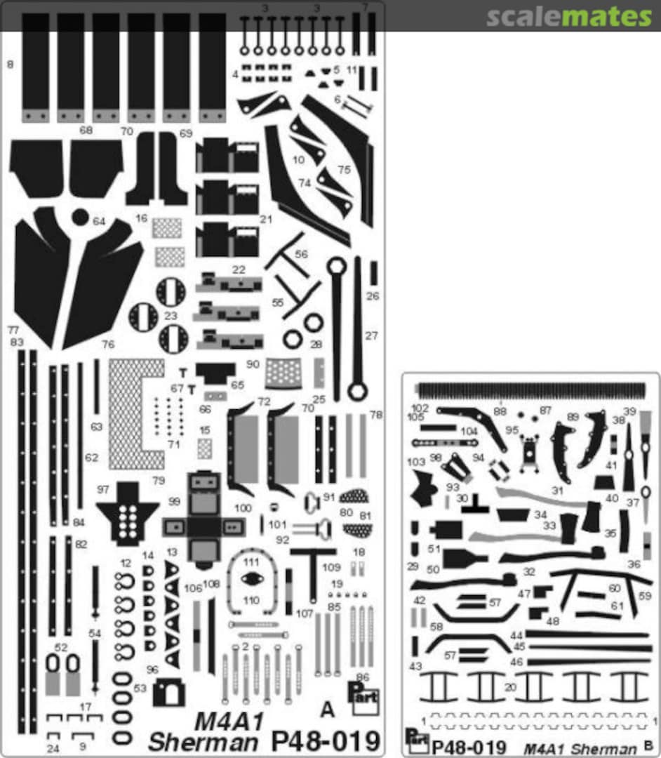 Boxart M4A1 Sherman P48-019 Part