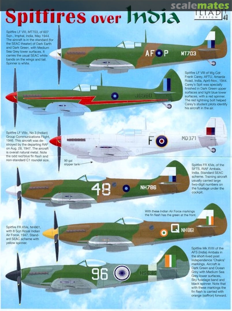 Boxart Spitfires over India 48028 Iliad Design