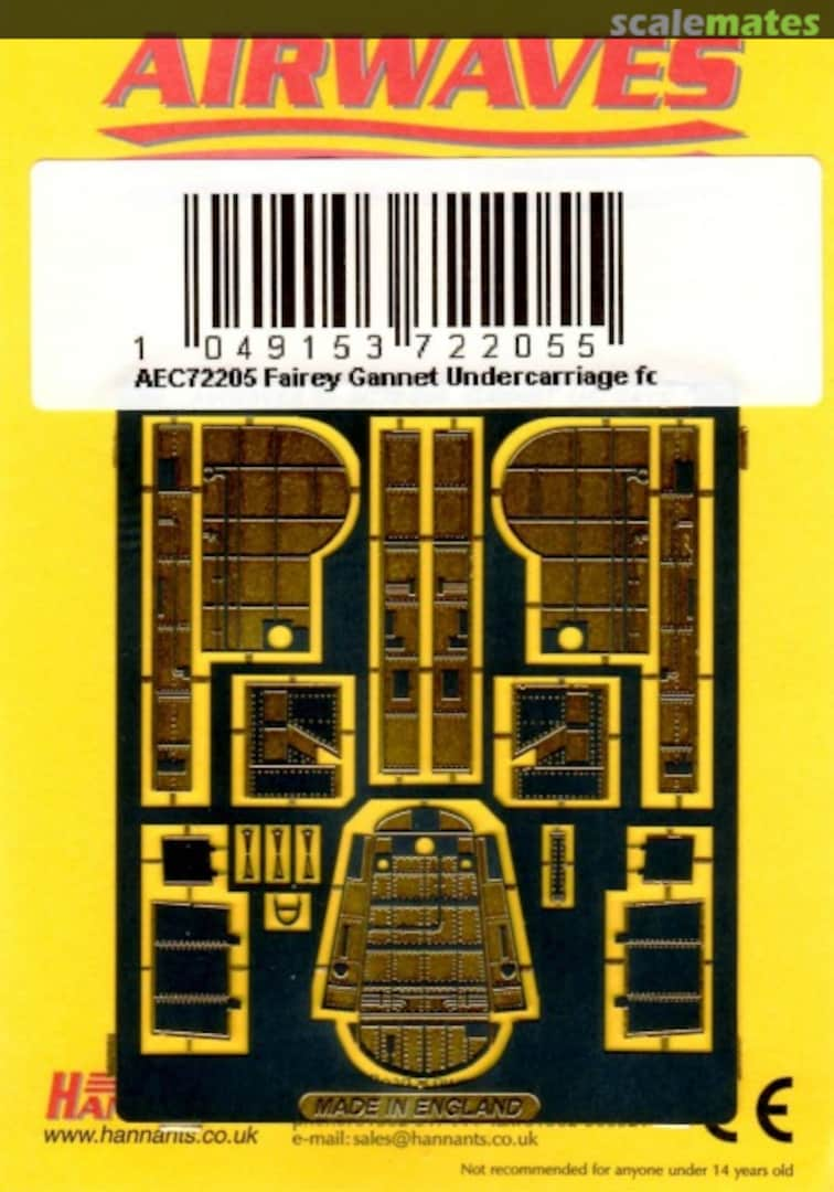 Boxart Fairey Gannet Undercarriage Wells AEC72205 Airwaves