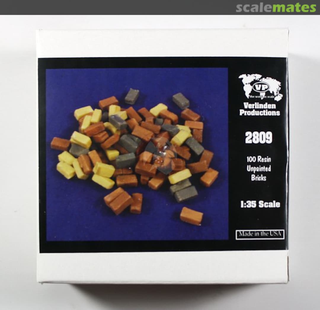 Boxart 100 Resin Unpainted Bricks 2809 Verlinden Productions