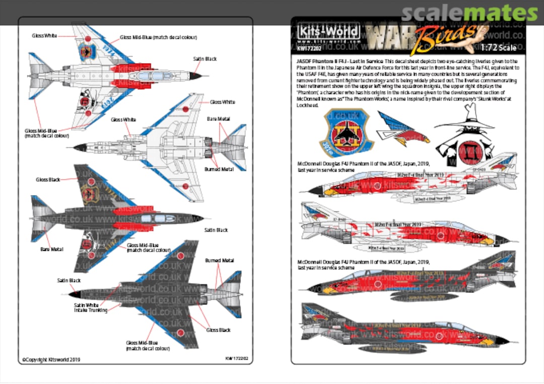 Boxart F-4J Last Japanese Phantoms KW172202 Kits-World