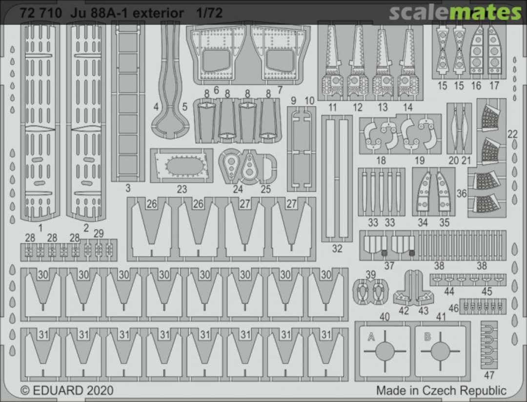 Boxart Ju 88A-1 - Exterior 72710 Eduard