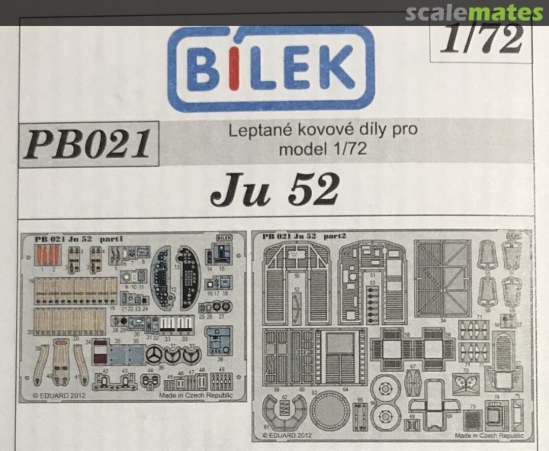 Boxart Ju 52 PB021 Bilek