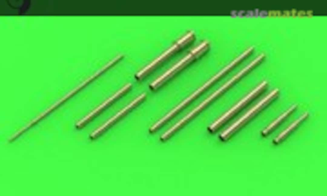 1:72 Fw 190 A7 - A9 armament set (MG131, MG151 barrel tips, MK108 blast tubes) &amp; Pitot Tube (Master AM-72-134)