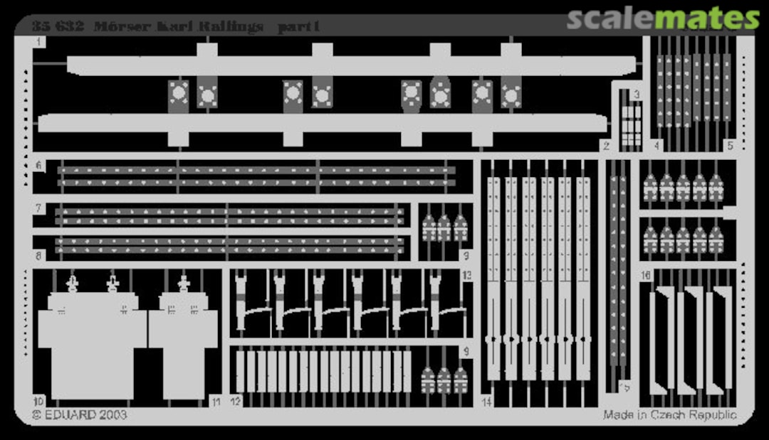 Boxart Mörser Karl railings 35632 Eduard