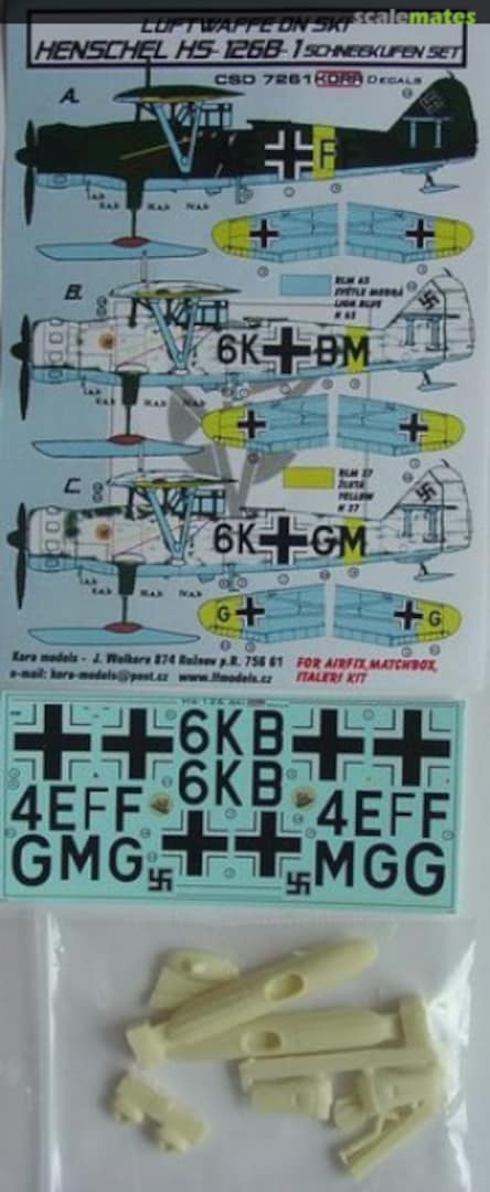 Boxart Henschel Hs-126 Schneekufen Set CSD7261 Kora Models