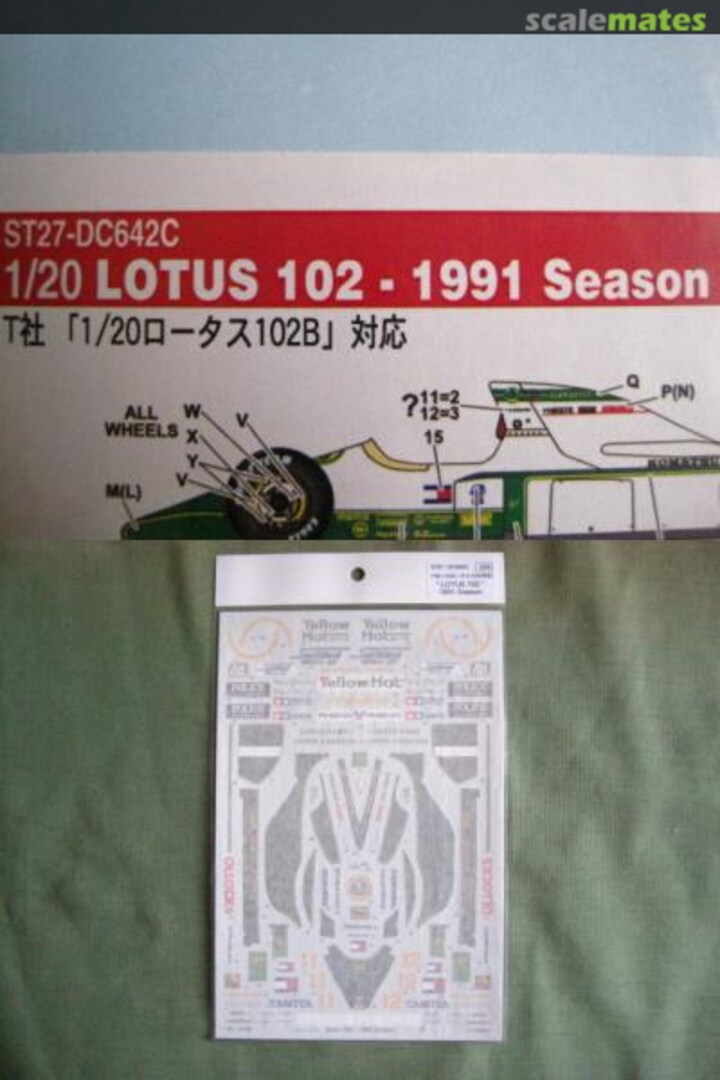 Boxart Lotus 102 1991 season ST27-DC642C Studio27