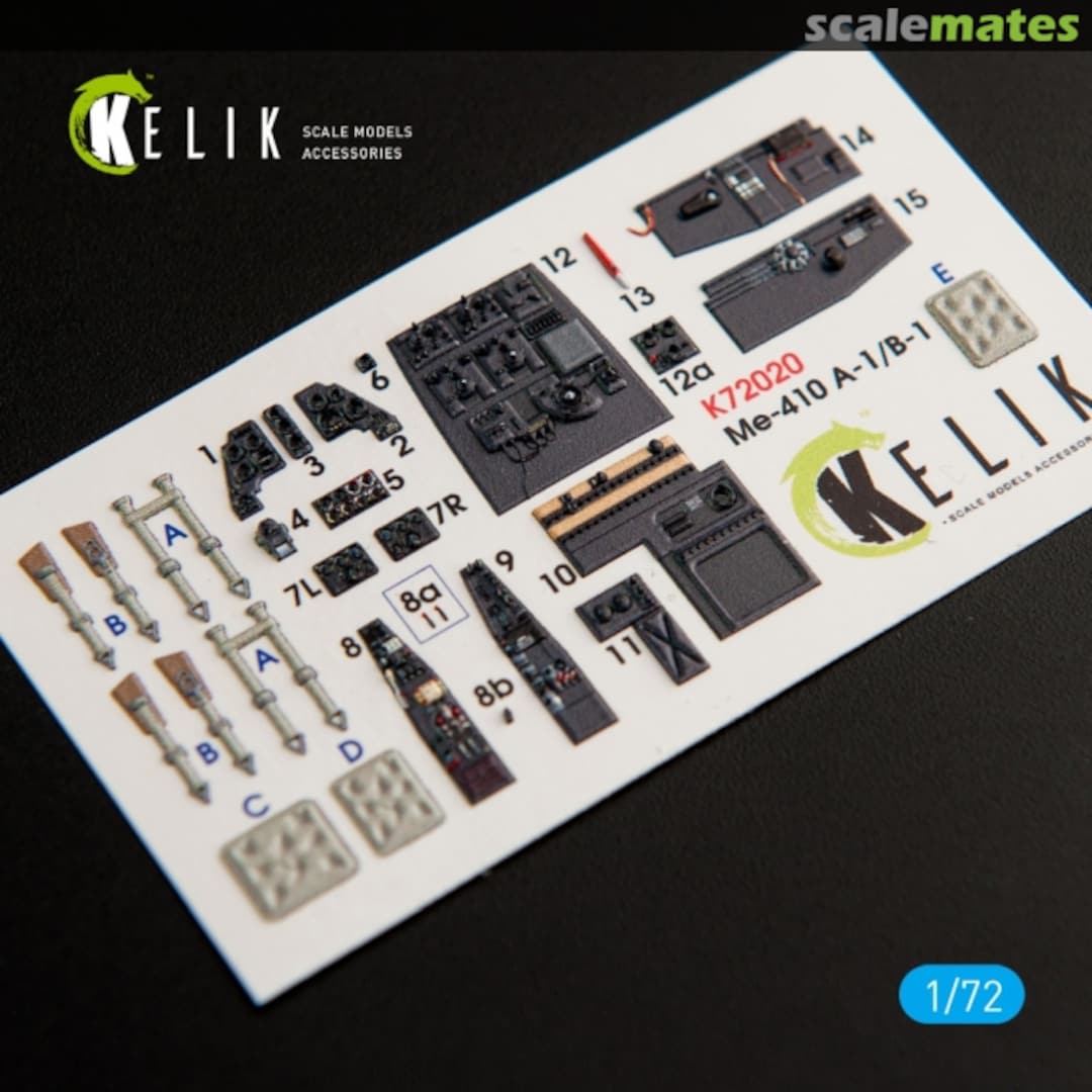 Boxart Me-410 A-1/B-1 - interior 3D decals K72020 Kelik