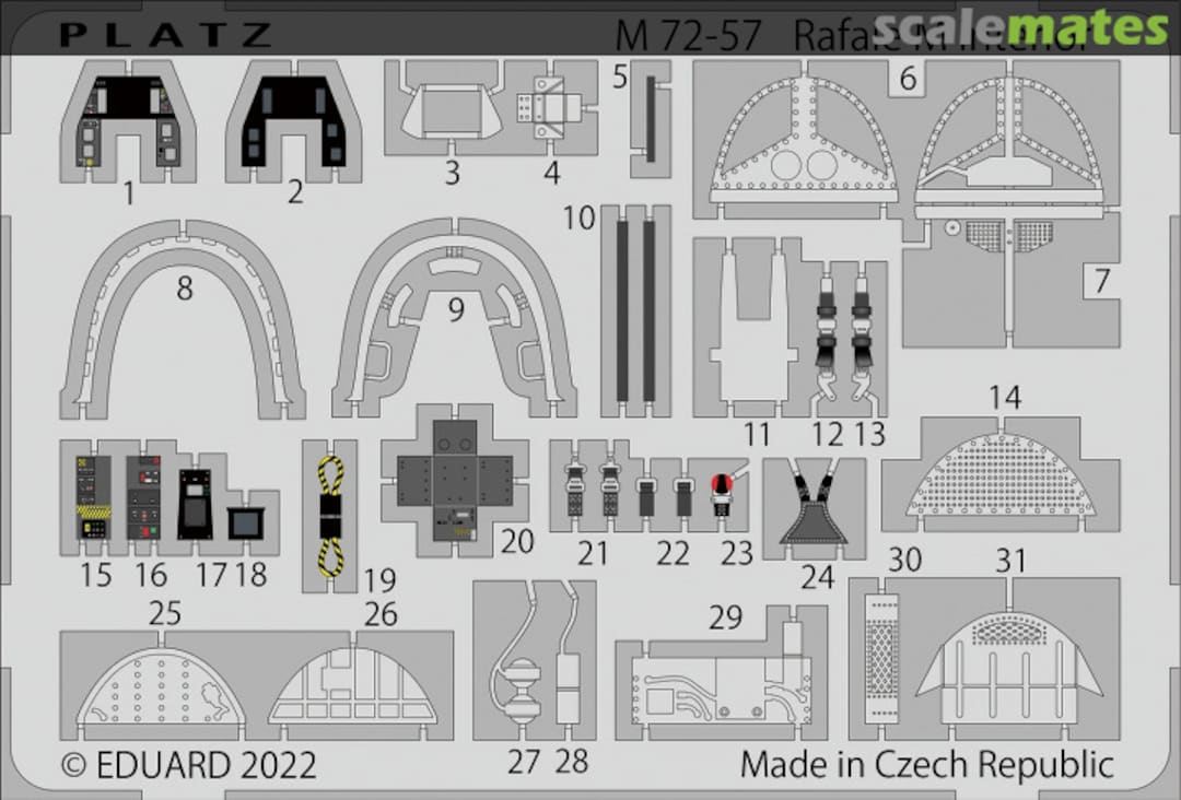 Boxart Rafale M - Cockpit Detail Set PLZM72-57 Platz