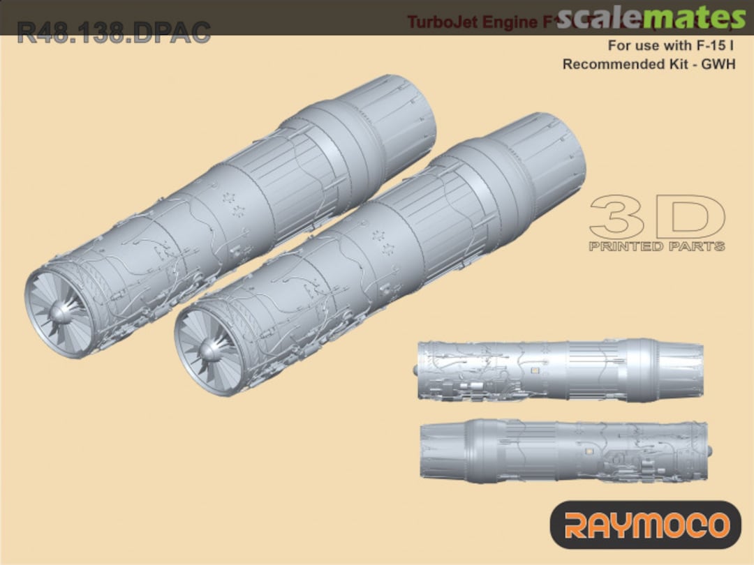 Boxart F-15I Turbojet Engine F100-PW-229 (2 Sets) R48.138.DP Raymoco