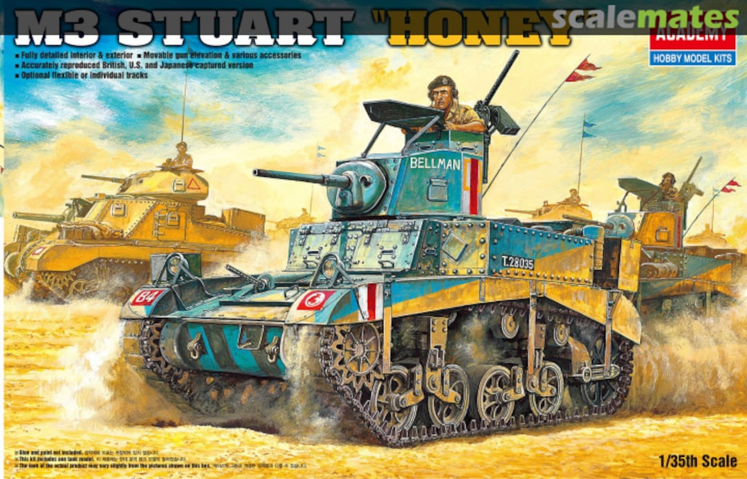 Boxart M3 STUART "HONEY" 13270 Academy