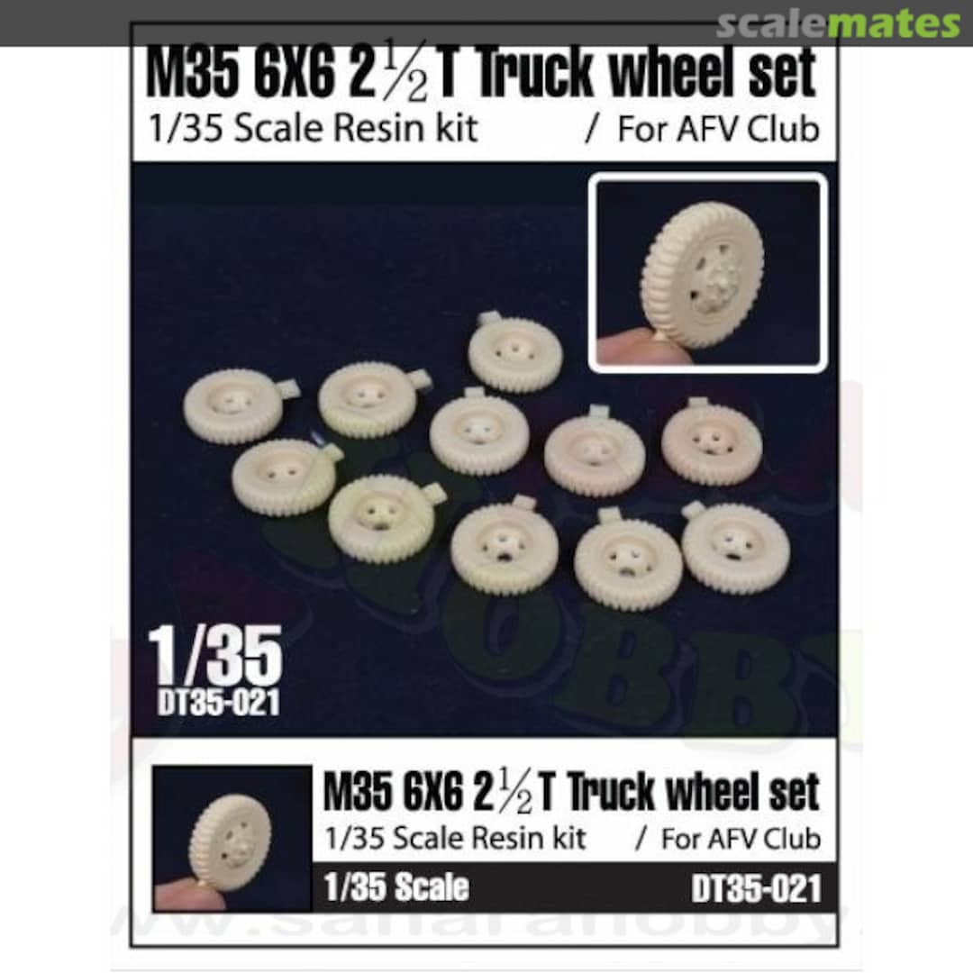 Boxart M35 6X6 2 1/2ton Truck Wheel Set (for AFV Club) DT35-021 Division Miniature