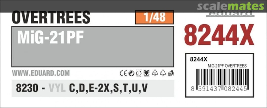 Boxart MiG-21PF 8244X Eduard