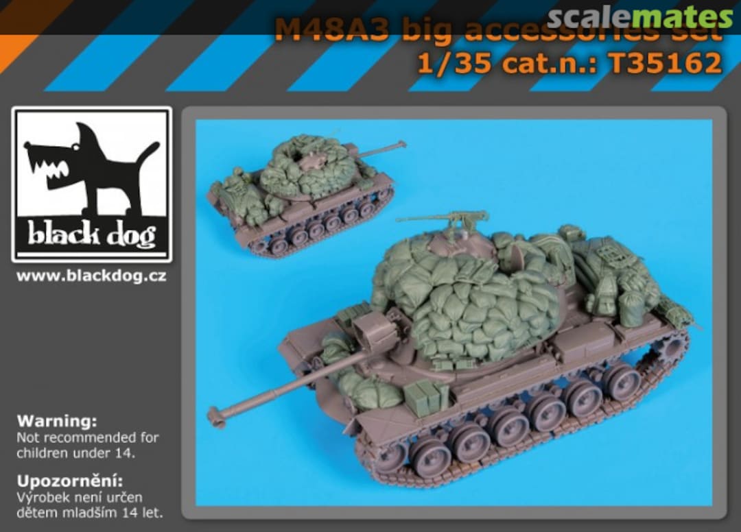 Boxart M48A3 big accessories set T35162 Black Dog