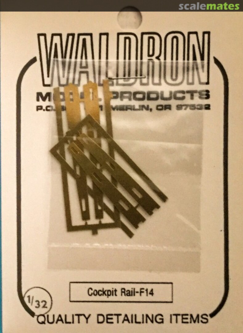 Boxart F-14 canopy rails WR0072 Waldron Model Products