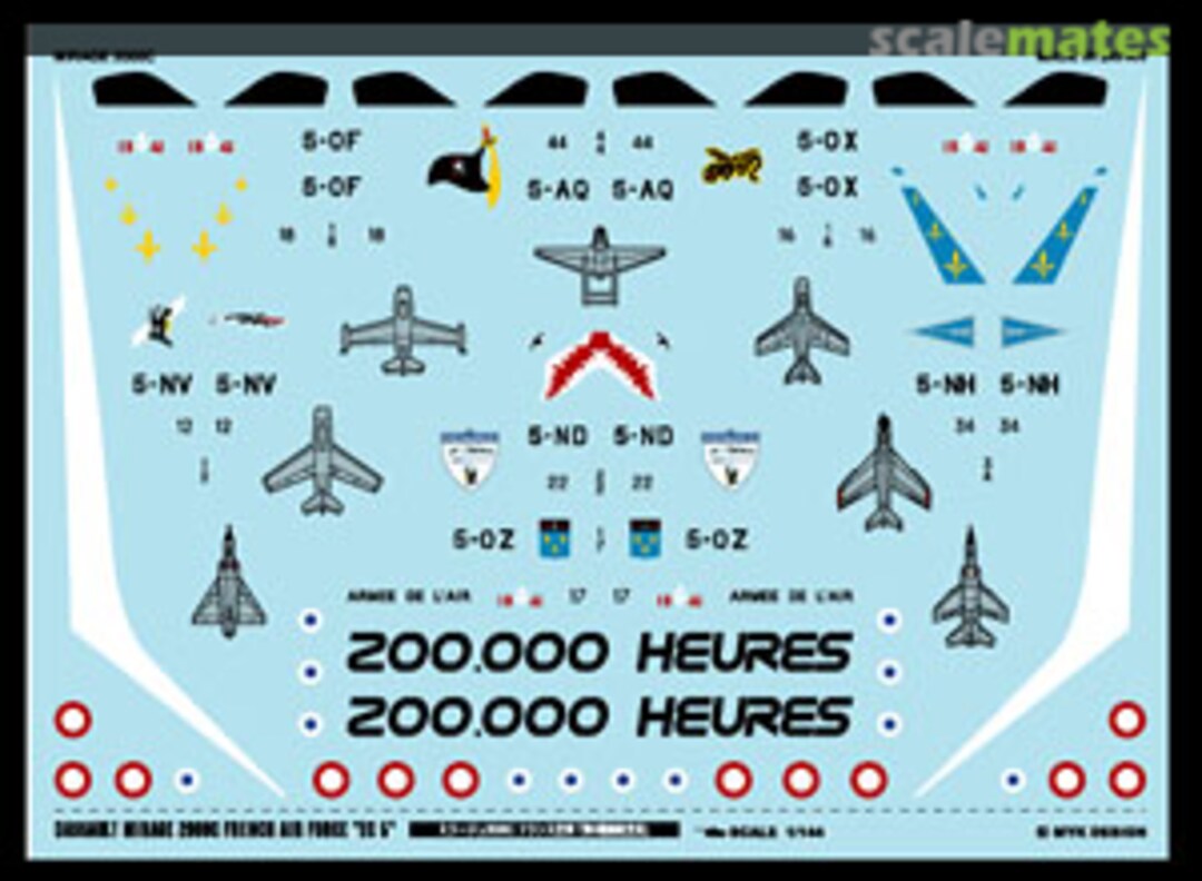 Boxart Dassault Mirage 2000C France Air Force `EC 5` A-216 MYK Design