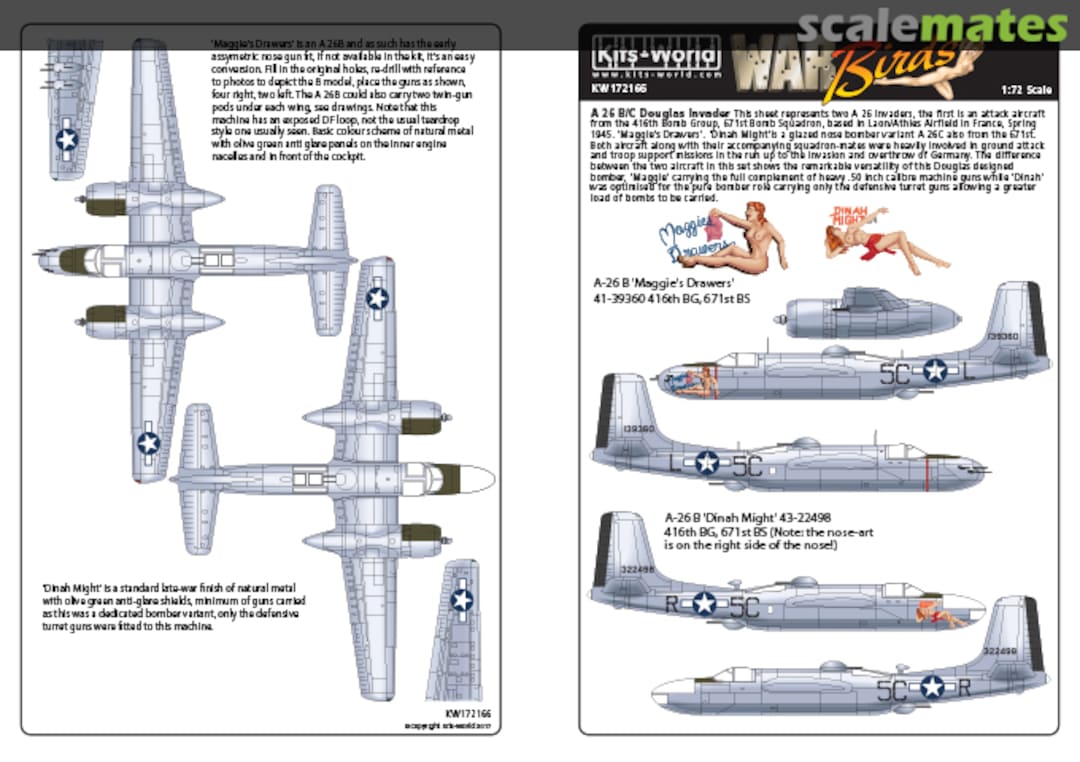 Boxart Douglas A-26B Invaders KW172166 Kits-World