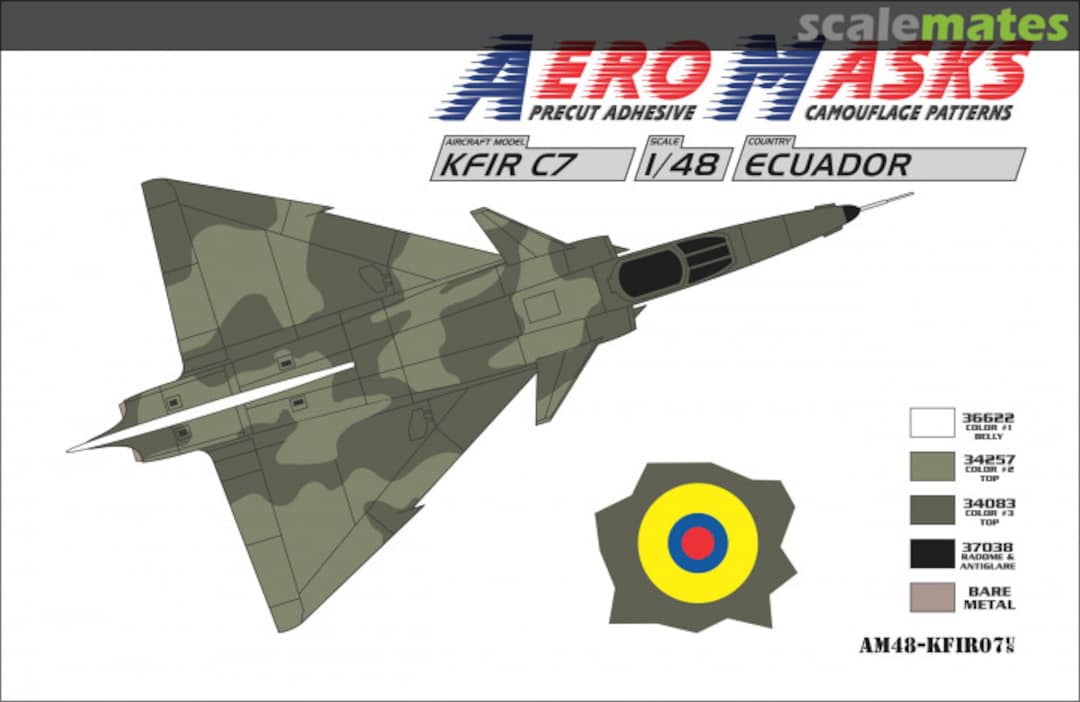 Boxart Kfir C7 Ecuador AM48-KFIR07 AeroMasks