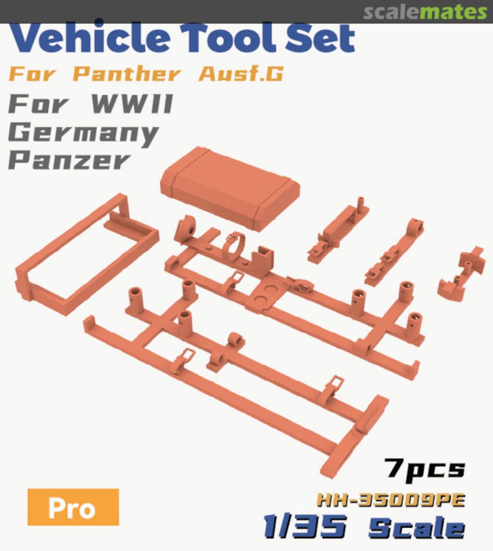 Boxart Vehicle Tool Set For Panther Ausf.G HH-35009PE Heavy Hobby