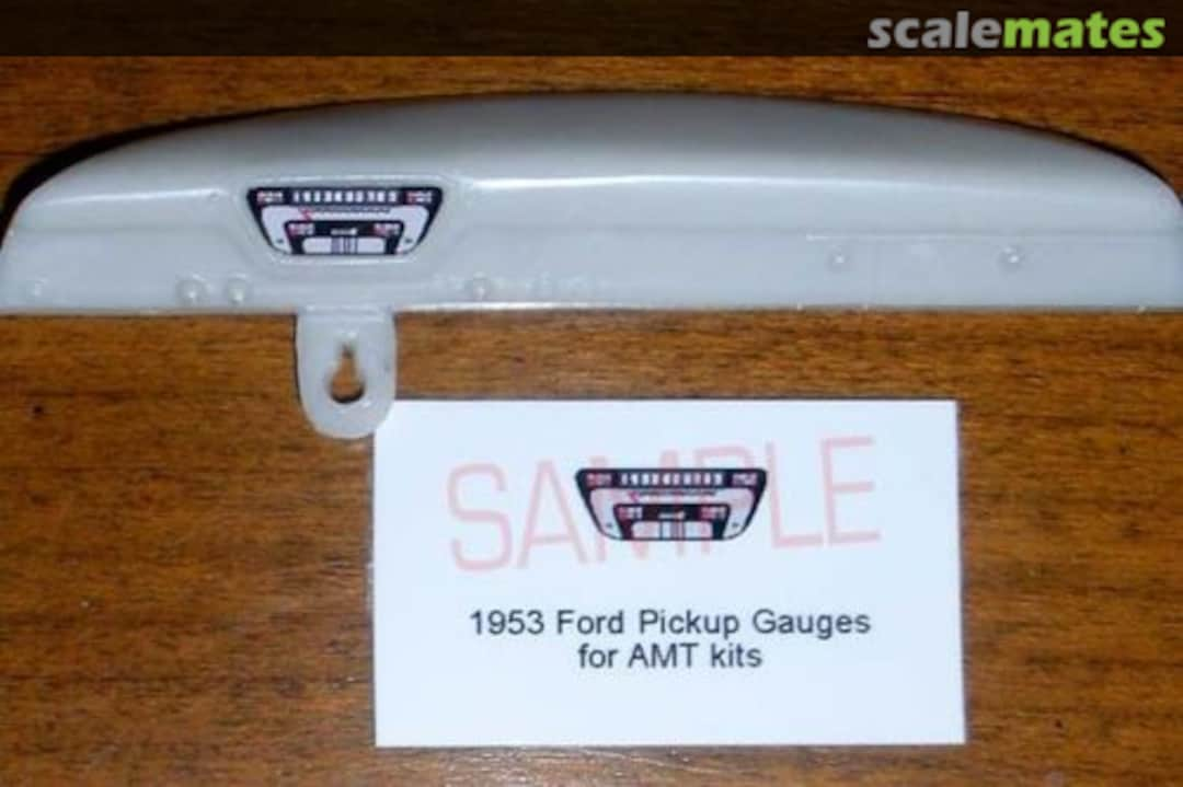 Boxart 1953 Ford F-100 PICKUP TRUCK GAUGE FACES  Best Model Car Parts